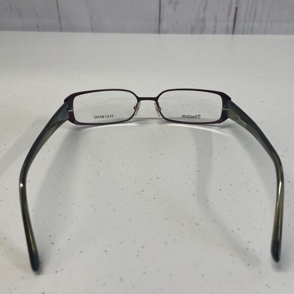 VERA WANG Eyeglasses Frames Titanium V014 Metalic Brown and Smoke 52-16-137 - Picture 4 of 5